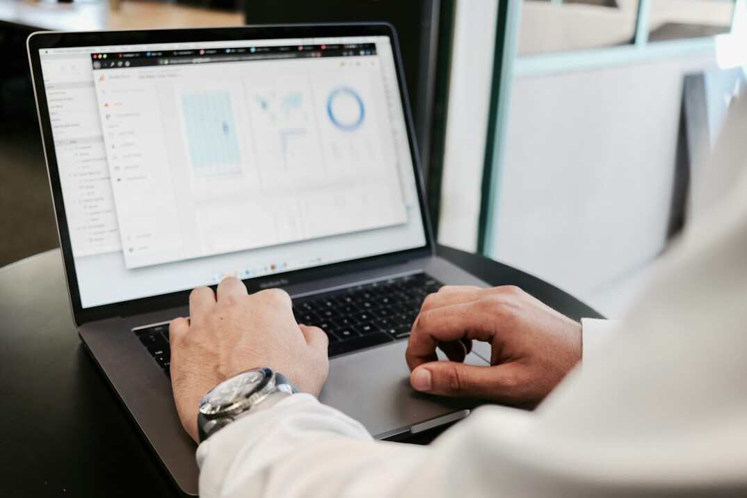 manager analyzing data